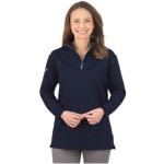 Marineblaue Langärmelige Trigema Damensweatshirts mit Reißverschluss Größe 3 XL 