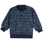 Marineblaue Trigema Rundhals-Ausschnitt Herrensweatshirts mit Knopf Größe 7 XL für den für den Herbst 