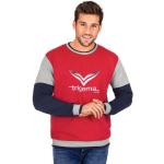 Rote Casual Trigema Rundhals-Ausschnitt Herrensweatshirts mit Kapuze Größe XL für den für den Herbst 
