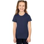 Blaue Halblangärmelige Trigema Kinder T-Shirts mit Knopf aus Baumwolle Größe 152 1-teilig 