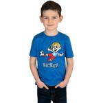Blaue Kurzärmelige Trigema Kinder T-Shirts aus Baumwolle Größe 128 1-teilig 