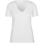 Weiße Halblangärmelige Trigema Nachhaltige V-Ausschnitt T-Shirts mit Knopf aus Baumwolle enganliegend Größe XXL 1-teilig 