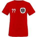 Trikot - at - WUNSCHDRUCK - Herren T-Shirt - Rot/Weiss-Schwarz Gr. XL