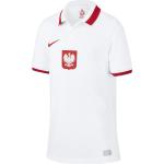 Weiße Nike Polen Trikots für Kinder zum Fußballspielen - Heim 
