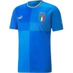 Blaue Puma FIGC – Italienischer Fußballverband Italien Trikots für Herren zum Fußballspielen - Heim 