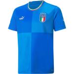 Blaue Puma FIGC – Italienischer Fußballverband Italien Trikots für Kinder zum Fußballspielen - Heim 