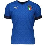 Blaue Puma FIGC – Italienischer Fußballverband Herrensportshirts zum Fußballspielen - Heim 