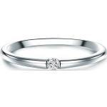 Silberne Elegante Diamantringe mit Diamant zur Hochzeit 