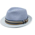 Hellblaue Gestreifte Stetson Trilby Trilbies & Fedora-Hüte aus Stroh 55 für Herren Größe S für den für den Sommer 