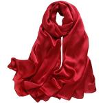Reduzierte Rote Elegante Seidenschals aus Seide Handwäsche für Damen Einheitsgröße für Partys für den für den Frühling 