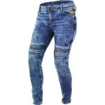 Blaue Slim Fit Jeans aus Denim für Damen Größe XS Weite 26, Länge 32 
