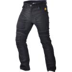 Schwarze Atmungsaktive High Waist Jeans mit Reißverschluss aus Polyamid Weite 42, Länge 32 