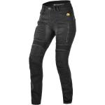 Schwarze Trilobite Slim Fit Jeans aus Denim für Damen Größe XS Weite 32, Länge 34 