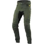 Khakifarbene Atmungsaktive Trilobite Slim Fit Jeans mit Reißverschluss aus Baumwolle für Herren Größe S 