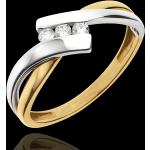 Reduzierte Goldene Elegante Edenly Goldringe aus Gold mit Diamant für Damen 