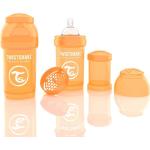 Orange Antikolik Babyflaschen aus Silikon 