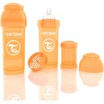 Orange Antikolik Babyflaschen aus Silikon 