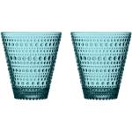 Reduzierte Blaue Skandinavische Iittala Kastehelmi Glasserien & Gläsersets aus Glas 2-teilig 