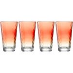 Rote LEONARDO Glasserien & Gläsersets aus Glas 4-teilig 