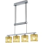 Goldene Trio Deckenleuchten & Deckenlampen matt aus Nickel höhenverstellbar E14 
