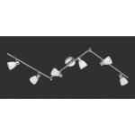 Reduzierte Silberne Trio Dimmbare LED Deckenleuchten matt aus Chrom schwenkbar 