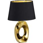 Goldene Trio Rechteckige Nachttischlampen & Nachttischleuchten aus Keramik E14 