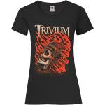 Trivium T-Shirt - Clark Or Flaming Skull - S bis XXL - für Damen - Größe XXL - schwarz - Lizenziertes Merchandise