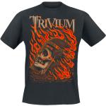 Trivium T-Shirt - Clark Or Flaming Skull - S bis XXL - für Männer - Größe XL - schwarz - EMP exklusives Merchandise