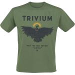 Trivium T-Shirt - Vulture - S bis XXL - für Männer - Größe S - oliv - Lizenziertes Merchandise
