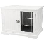 TRIXIE Hundehütte Indoor Home Kennel 73T x 53B x 53H cm weiß – komfortable Hundebox für kleine - mittelgroße Hunde – gemütlicher Rückzugsort für deinen Vierbeiner – sicher & hochwertig - 39753