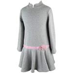 Hellgraue Trocadero Winterkleider für Kinder aus Samt für Mädchen Größe 116 für den für den Winter 