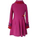 Pinke Langärmelige Trocadero Winterkleider für Kinder für Mädchen Größe 128 für den für den Winter 