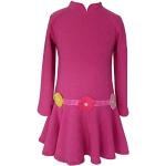 Pinke Langärmelige Trocadero Winterkleider für Kinder aus Filz für Mädchen Größe 134 für den für den Winter 