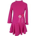 Pinke Langärmelige Trocadero Winterkleider für Kinder aus Filz für Mädchen Größe 116 für den für den Winter 