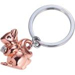 Rosa Troika Schlüsselanhänger & Taschenanhänger mit Eichhörnchenmotiv Glänzende 