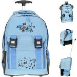 Hellblaue Elephant Rucksack-Trolleys 33l aus Polyester für Kinder zum Schulanfang 