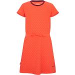 Reduzierte Orange Trollkids Rundhals-Ausschnitt Kinderkleider aus Baumwolle für Mädchen Größe 128 