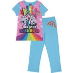 Bunte Trolls Kinderschlafanzüge & Kinderpyjamas mit Blumenmotiv für Mädchen Größe 116 
