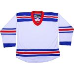 TronX Spielbekleidung DJ300 Eishockey Trikot, Senior (DE/NL/SE/PL, Alphanumerisch, XL, Regular, Regular, New York Rangers - White)