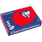 Korallenrotes Clairefontaine Kopierpapier DIN A4, 160g, 250 Blatt 