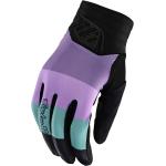 Troy Lee Designs Luxe Rugby Damen Motocross Handschuhe, schwarz-lila, Größe XL