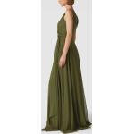 Olivgrüne Troyden Collection V-Ausschnitt Ballkleider aus Polyester für Damen Größe XS zum Abschlussball 