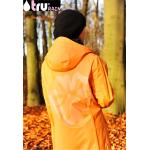 Orange Wasserdichte Regenmäntel für Damen Größe M 
