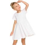Kleid Mädchen Sommer Kinder T-Shirt Kleider Rundhals Basic Skaterkleid Beiläufig Knielang Sommerkleid Mädchen 110 116 122 128 134 140 146 152