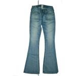 Blaue Vintage True Religion Bootcut Jeans aus Baumwolle für Damen Weite 24, Länge 34 