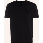 Schwarze True Religion Horseshoe T-Shirts aus Baumwolle für Herren Übergrößen 