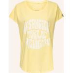 Gelbe True Religion Rundhals-Ausschnitt T-Shirts aus Baumwolle für Damen Größe S 