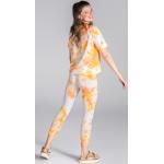 Gelbe Batik trueStory Meme / Theme Nachhaltige Capri-Leggings & 3/4-Leggings aus Baumwolle für Damen Größe M 