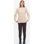 Graue trueStory Meme / Theme Nachhaltige Stehkragen Damenjeanshemden mit Knopf aus Baumwolle Größe M 