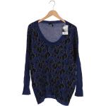 Reduzierte Blaue Trussardi Angora-Pullover aus Wolle für Damen Größe M 